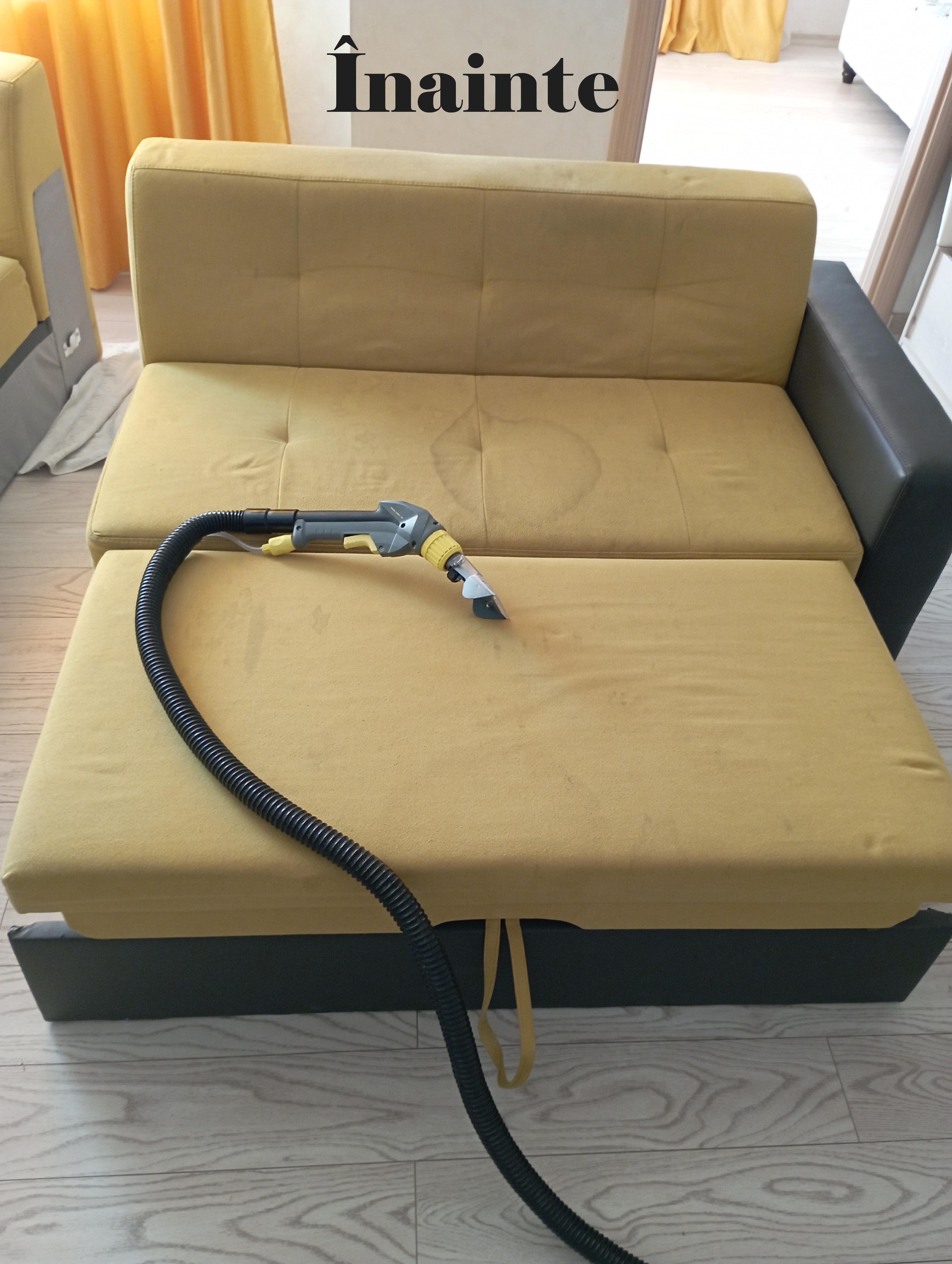 Canapea înainte de curățare - 31 iulie
